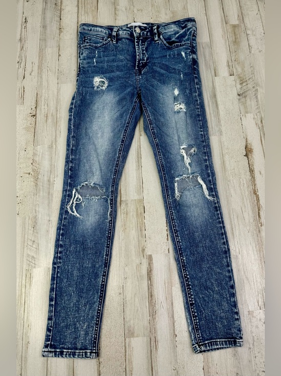 VERVET BY FLYING MONKEY Denim - Vervet Blue Skinny Jeans 27 (28x27) High Rise distressed